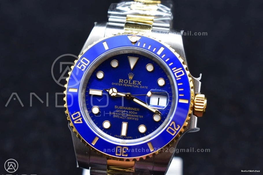 YG Blue 904L King Contemporary Edition Submariner Steel 1129 Ceramic SS 116613 LB Best 1:1 0112